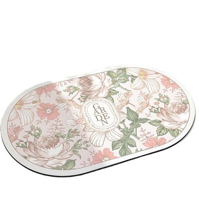 Technology cashmere Quick Drying Diatomaceous Earth Foot Mat for Bathroom Shower Floor