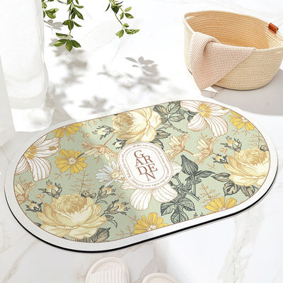 Technology cashmere Quick Drying Diatomaceous Earth Foot Mat for Bathroom Shower Floor