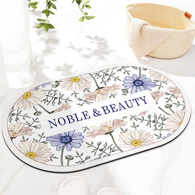 Technology cashmere Quick Drying Diatomaceous Earth Foot Mat for Bathroom Shower Floor