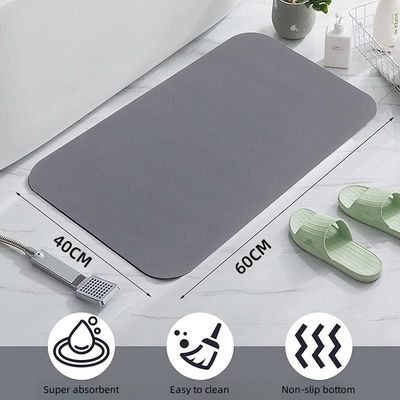 Quick Dry Antislip Diatomaceous Earth Bath Mat for Hotel Room Space Waterproof Luxury