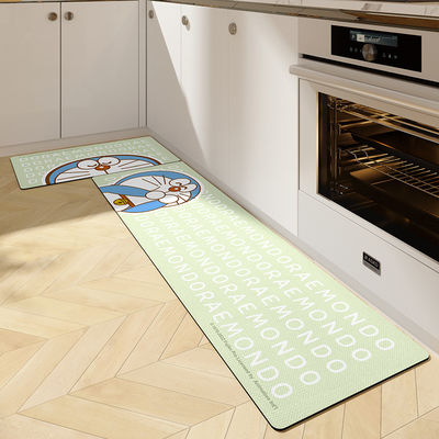 Non-Slip Protection for Kitchenware Custom Polyester Fibre Cartoon Soft Kitchen Rug