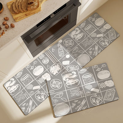 Diatom Mud Household Bathroom Carpet Door Mat Square Shape Quick-drying and Absorbent