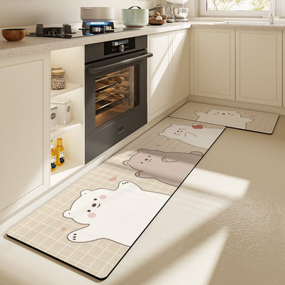 Custom Cartoon Animal Kitchen Waterproof Anti-oil Mat for Scrubbing and Fatigue Relief