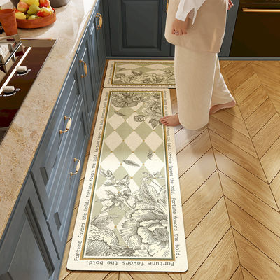 Non Slip Waterproof Kitchen Door Rug Mat for Anti Fatigue Washable Teppich Floor Mat