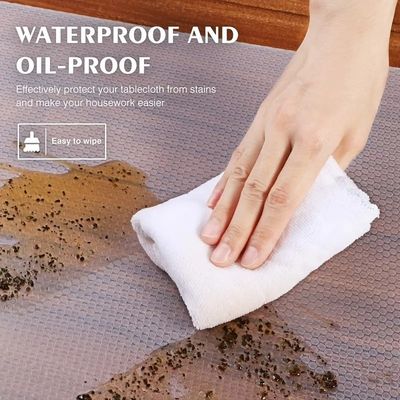 Clear Non Slip EVA Refrigerator Mats for Eco Friendly Countertop and Kitchen Cabinet