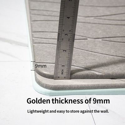 Design Anti Slip Diatom Bath Stone Mat for Bathroom Grey/Custom Design Style CLASSIC