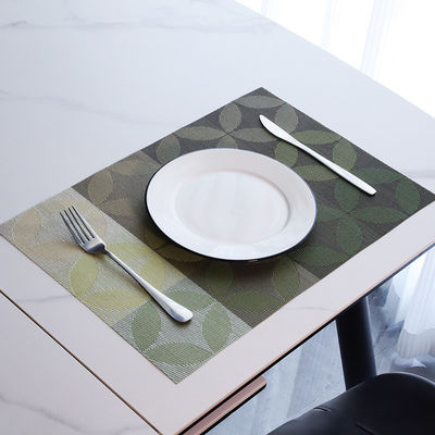 Anti-Skid PVC Place Mats for Breakfast Sustainable and Heat Resistant in Home Kitchen