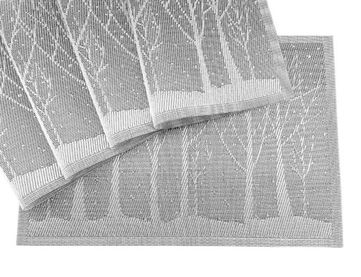 Kitchen Essential Durable PVC Rectangle Place Tray Mat for Christmas Celebrations