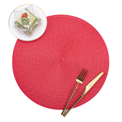 Waterproof Non Slip PVC Round Dining Table Place Mat for Dining Room Table Decoration