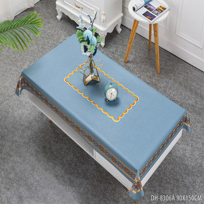 Custom Logo Accepted 80*120cm Direct Plastic PVC Floral Tablecover for Dining Table