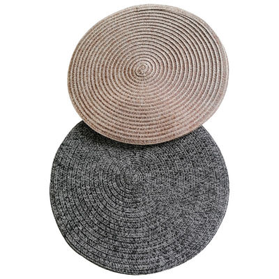 Kitchen Room Space Luxury Golden Waterproof PVC Round Christmas Dining Table Place Mats