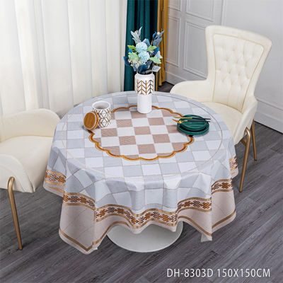 Square Oil-Proof PVC Washable Tablecloth for Dinning Table de Nappe de Decoration