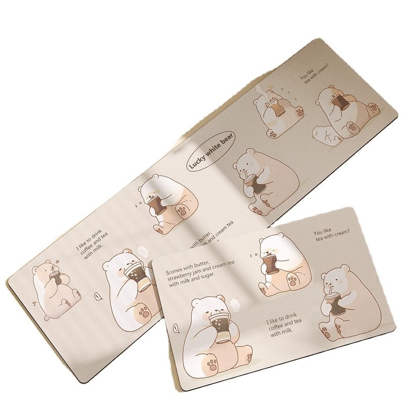 Custom Cartoon Animal Kitchen Waterproof Anti-oil Mat for Scrubbing and Fatigue Relief