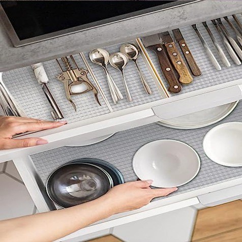 Customized Plastic Shelf Liner for Anti-Slip 24 Inch Kitchen Cabinet Drawer and Fridge
